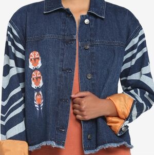 NWOT Her Universe Star Wars Ahsoka Tano Clone Trooper Denim Jacket Sz M